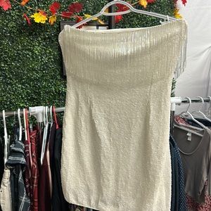 NWT Lena |  White strapless dress